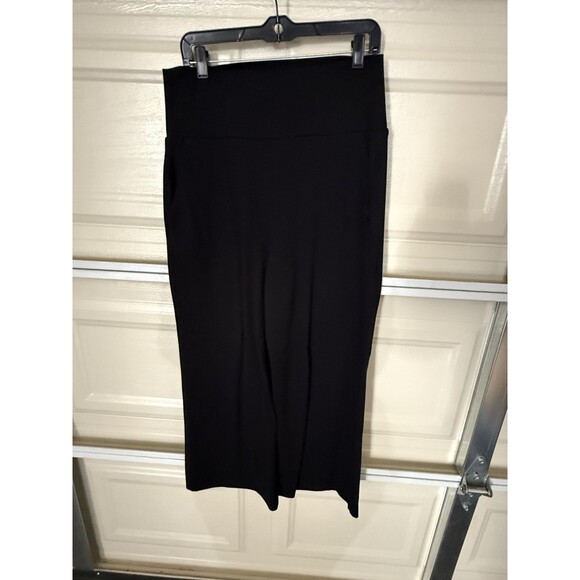 CAbi Chance Wide Leg Pants Style 1208 Black Pull On Stretch Dressy Size L - Picture 4 of 13